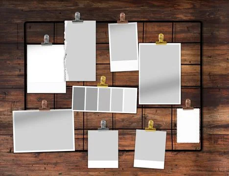 Moodboard mock up Stock Illustration