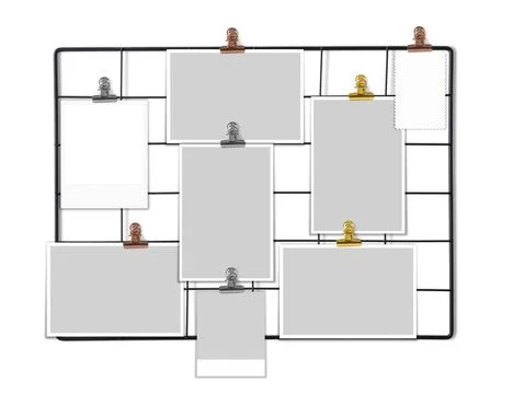 Moodboard mock up Stock Illustration