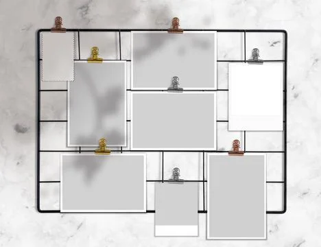 Moodboard mock up Stock Illustration