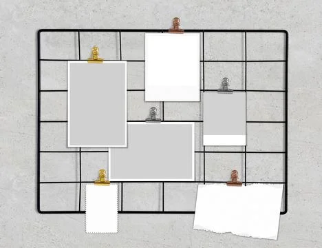 Moodboard mock up Illustrazione stock