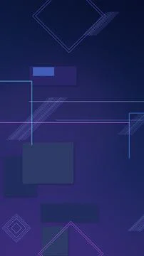 A moody abstract composition of glowing geometric lines, squares, and diamo.. 스톡 일러스트