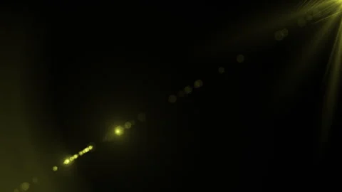 Moody abstract design featuring yellow light rays and dots streaking across a Video stock 281788555