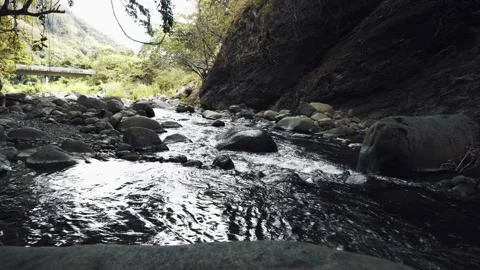 Moody and Dramatic Iao Valley Stream Stock Footage