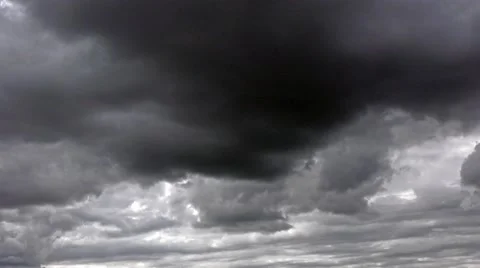 Moody atmospheric storm clouds Video stock 52528633