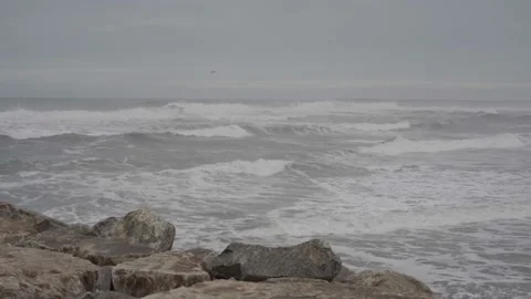 Moody Beach Weather Stock Footage 237874094