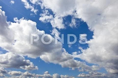 Moody blue sky Stock Photos