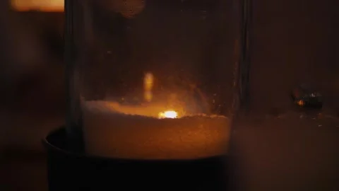 Moody Candle Close Up Video stock 333819561