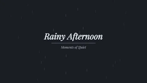 Moody cinematic rainfall animation: Rainy afternoon atmospheric weather loop Stock Footage 336879822