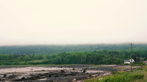 Moody coastal landscape Stock Footage 155753696