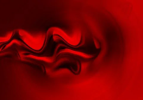 A moody dark red abstract background featuring a smoky, fluid vortex ribbon.. Illustrazione stock