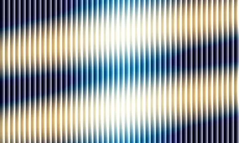 Moody diagonal glow through fluted stripe illusion deep flowing colors Illustrazione stock