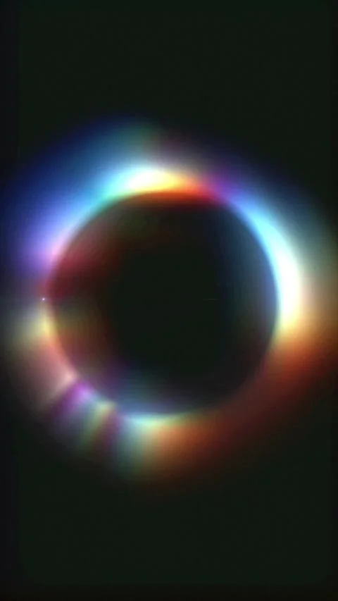  Moody Ethereal Prism Ring Stock Footage 340453545