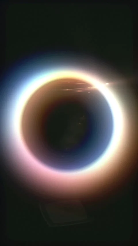 Moody Ethereal Prism Ring Stock Footage 340453813