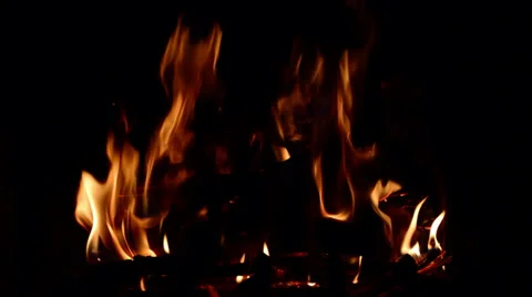 MOODY FIREPLACE Stock Footage 33844742