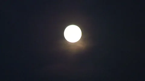 Moody full moon 03 Video stock 52150073