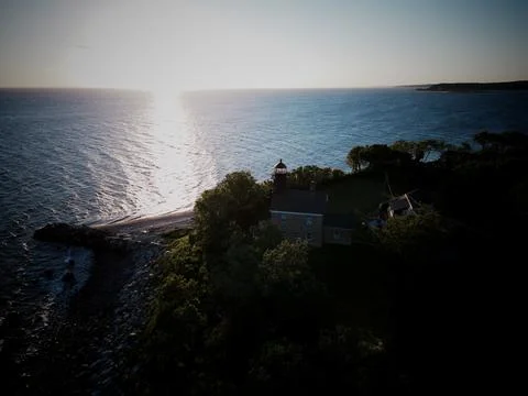 Moody Lighthouse Shot Stock Photos
