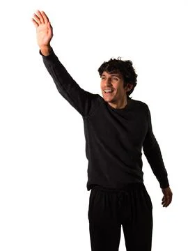 The Moody Man in Black Stock Photos