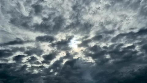 Moody Overcast Sky with Atmospheric Clouds Stock Footage 316455008