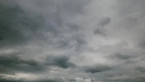 A Moody Overcast Sky with Dramatic and Striking Cloud Patterns Creating a Unique 写真素材