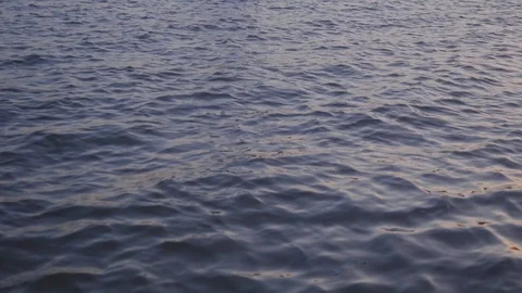 Moody Sea Water while sunset - perfect background Vidéo 120354483