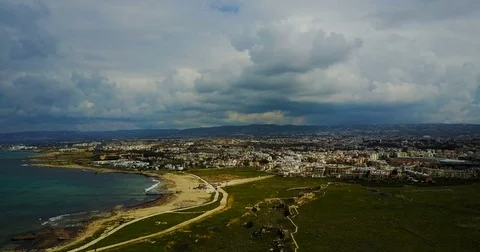 Moody seascape  before the storm. Stock Footage 74221580