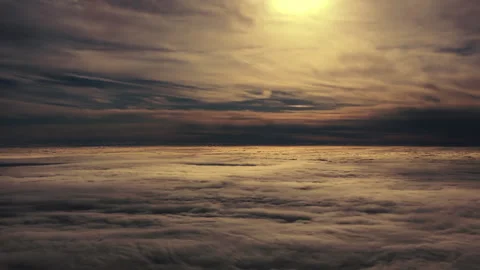 Moody View of Stratosphere Stock Footage 134356862