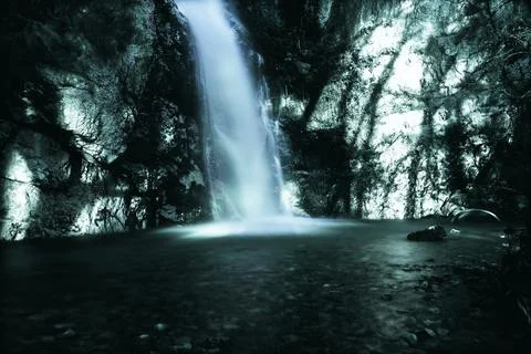 Moody Waterfall Stock Photos