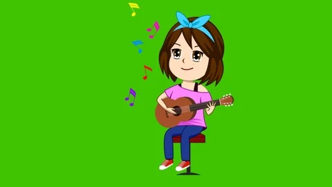 Mooky playing guitar Stock Footage 117101821