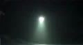 The moolight on the background of thick smoke. Slow motion capture 4k or 4k+ Resolution
