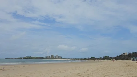 Mooloolaba Beach and Point Cartwright, Mooloolaba, Sunshine Coast, Australia 8K Video stock 299185868