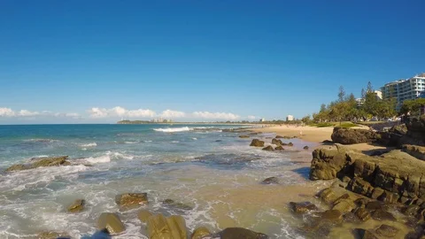 Mooloolaba coastline Stock Footage 95871086