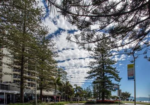 Mooloolaba Esplanade on Front Beach Stock Photos