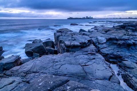 Mooloolaba Main Beach on the Sunshine Coast of Queensland, Australia Fotos Stock