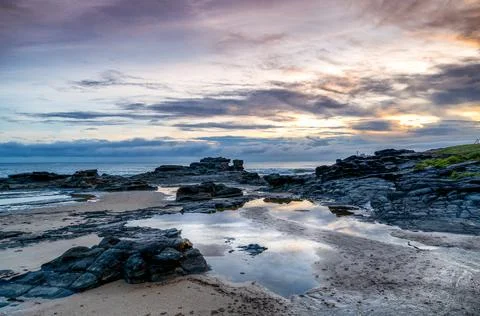 Mooloolaba Main Beach on the Sunshine Coast of Queensland, Australia Fotos Stock