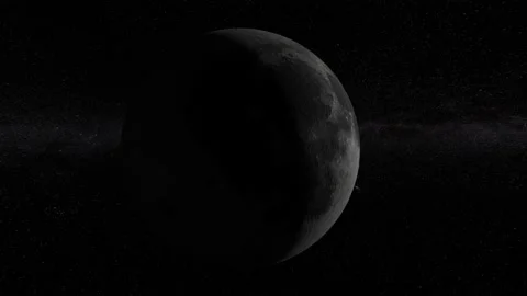 Moon 3d space 4k Stock Footage 167881931