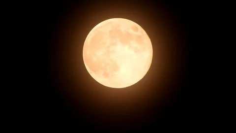 Moon 4K closeup video Stock Footage 92235615
