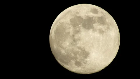 Moon 4K closeup video Stock Footage 92235626