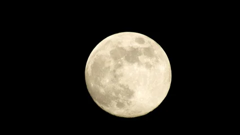 Moon 4K closeup video Stock Footage 92235826