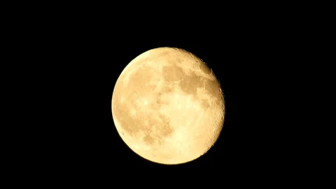 Moon 4K closeup video Stock Footage 92236067