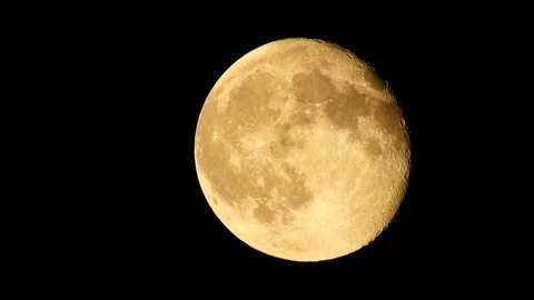 Moon 4K closeup video Stock Footage 92236244