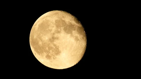 Moon 4K closeup video Stock Footage 92236380