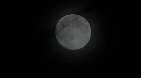 Moon 4K [plane flies in front of the moon] [UNIQUE] Stock Footage 40839953