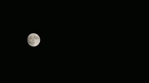 Moon _ l-r tracking shot fast 03062012 Stock Footage 10823182