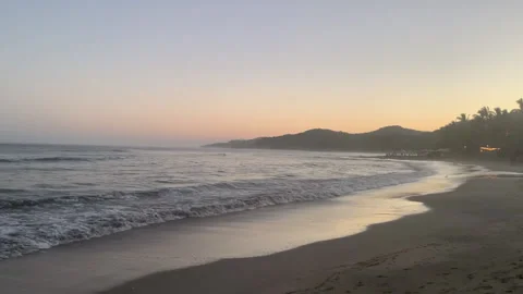 Moon Above Beach HD- Stock Footage 175424067