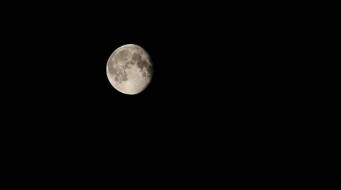 Moon Acrossing the Frame Stock Footage 47855647