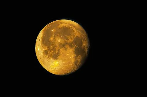 The moon is almost full Foto stock