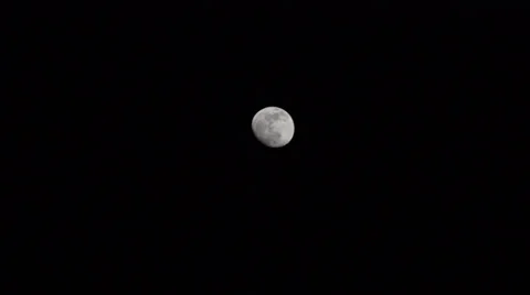 Moon AlmostFull-BlackSky-01-ProRes422 Stock Footage 39952074