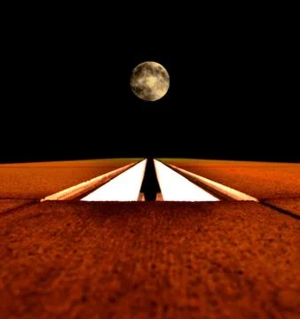 Moon and architecture Stock Photos