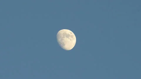 Moon and blue sky Video stock 112685256