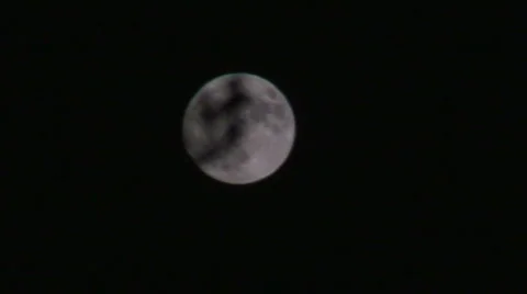 Moon and a branch one Stock-Footage 80432